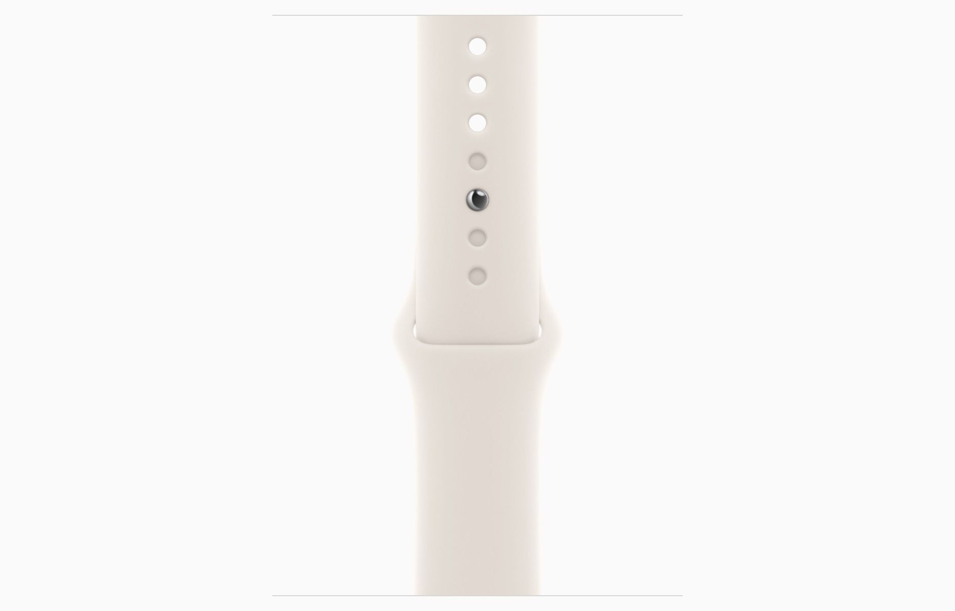 Apple Watch SE 3, GPS, 44mm, Starlight Aluminum Case with Starlight Sport Band — view 3