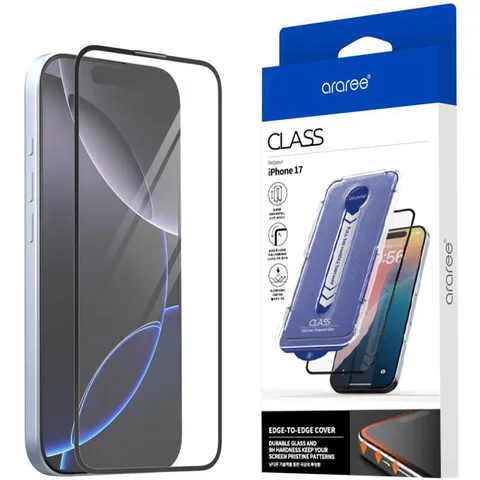 Araree CLASS Edge-to-Edge, Full Cover Smartphone Screen Protector for iPhone 17