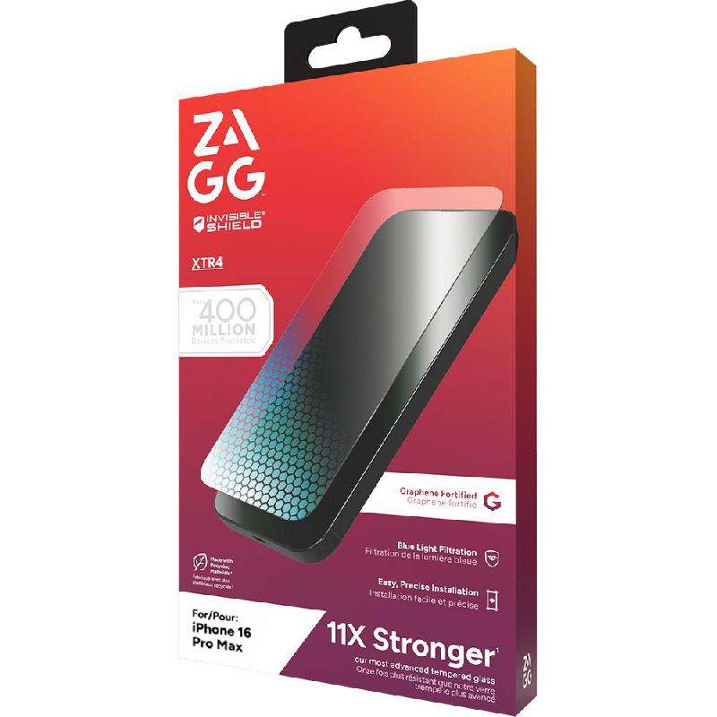 Zagg Invisible Shield Tempered Glass Case Friendly Smartphone Screen Protector for iPhone 16 Pro Max — view 2