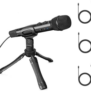 Boya By-Hm2 Universal Digital Cardioid Handheld Microphone With Mini Tripod Compatible With Ios Devices, B0863PZFDQ