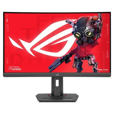 Asus ROG Strix 27inch WQHD 2560X1440 Gaming Monitor, 180Hz, Anti-glare, USB-C, HDMI, DP, Adjustable - XG27WCS