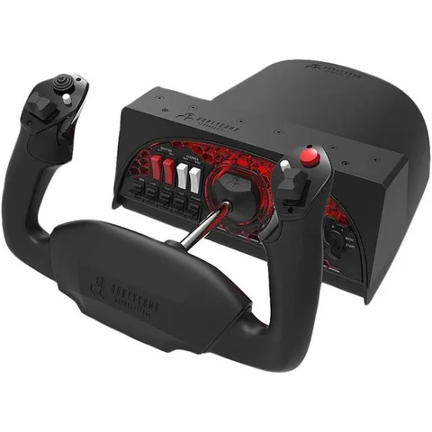 Honeycomb Aeronautical Alpha Flight Controls Throttle + Stick Simulation Wired Black