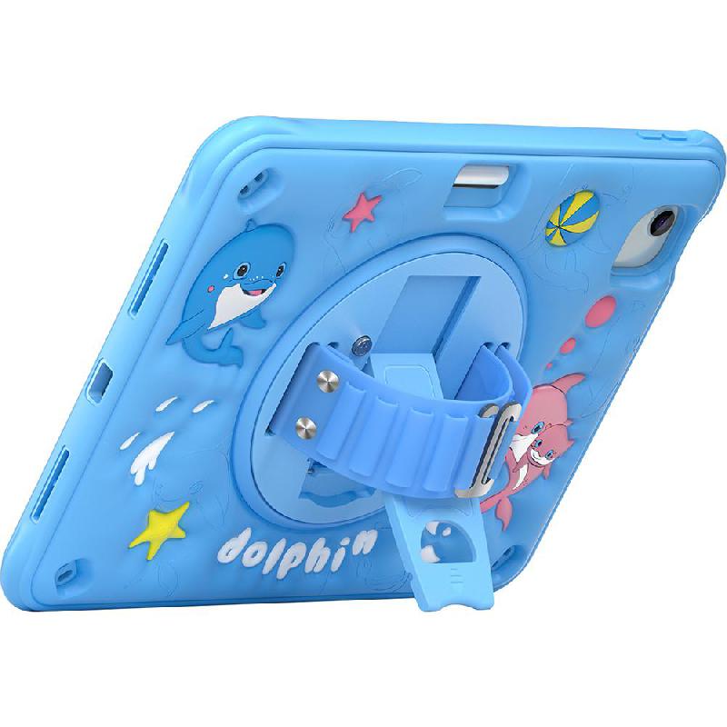 Kadasic Cartoon Strap Back Cover Tablet Case for Kids Blue for iPad Air 11 M4/iPad Air 11 M3/iPad Air 11 M2/iPad Air 5th Gen — view 2
