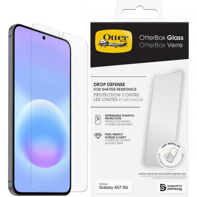 OtterBox Glass Clear Smartphone Screen Protector for Samsung Galaxy A57 5G