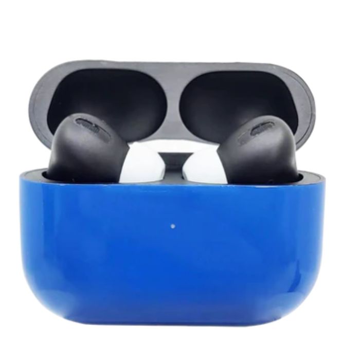 Customized Apple AirPods Pro 3 Cobalt Blue with Black Combo