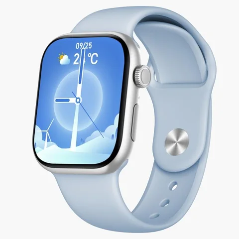 Hezire HWatch Max Smartwatch Silver And Blue (HEZ-SW-11)
