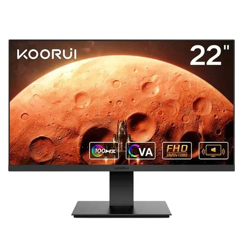 Koorui 22-Inch Computer Monitor VA FHD 1920 x 1080 100Hz 5ms Built in Speaker - KRUIS01