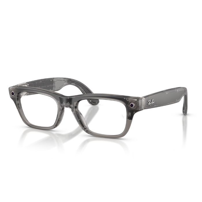 Ray-Ban Meta Blayzer Gen 2 Matte Transparent Ice Grey Clear Lenses Smart Glasses 54Mm — view 2