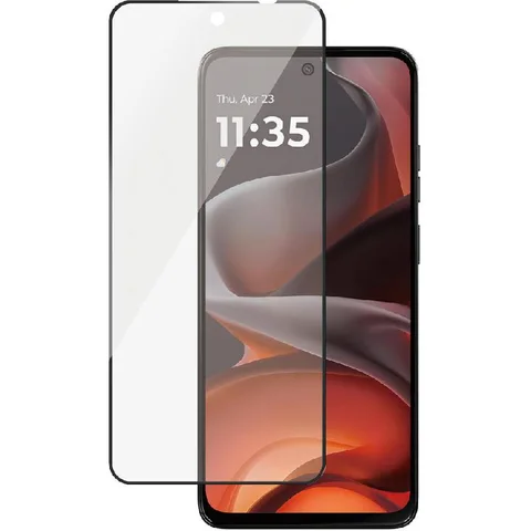 PanzerGlass SAFE Tempered Glass, Edge-to-Edge, Black Case Friendly Smartphone Screen Protector for Motorola moto g05/moto g15