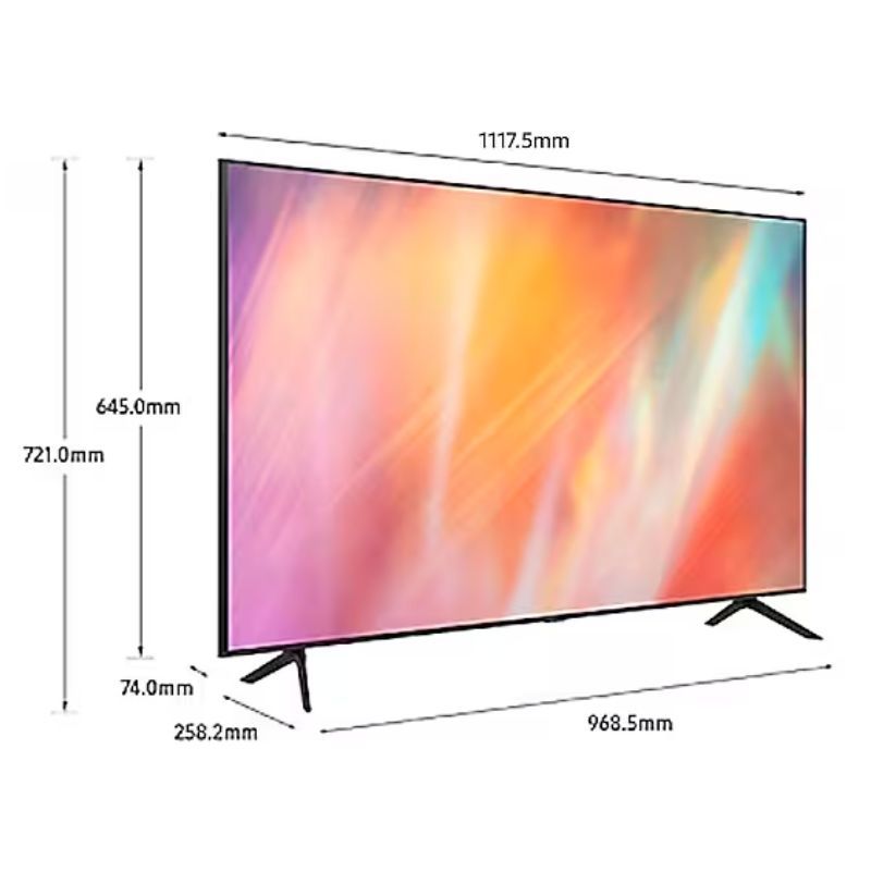 Samsung 50 Inches Crystal Clear UHD 4K Smart Tv - 50AU7002 — view 3
