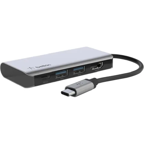 Belkin Connect USB-C 4-in-1 Multi-port Station 4 Port (2X USB/USB-C/HDMI)