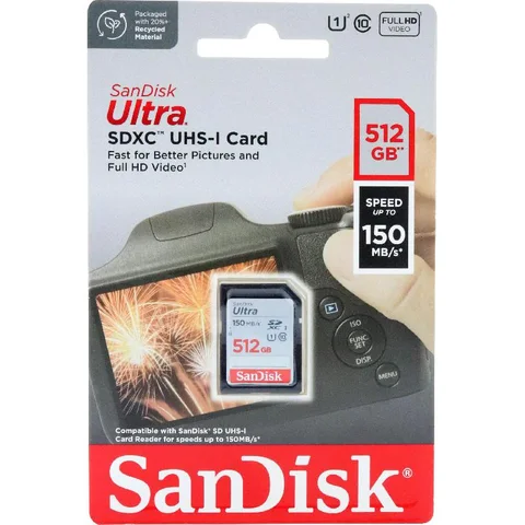 SanDisk Ultra UHS I SD Card 512 GB