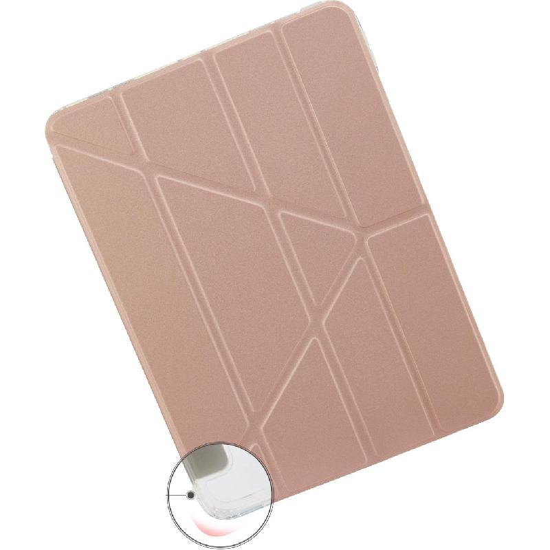 PIPETTO Metallic Origami Folio Tablet Case Rose Gold for iPad Air 11 M4/iPad Air 11 M3/iPad Air 11 M2/iPad Air 5th Gen — view 3