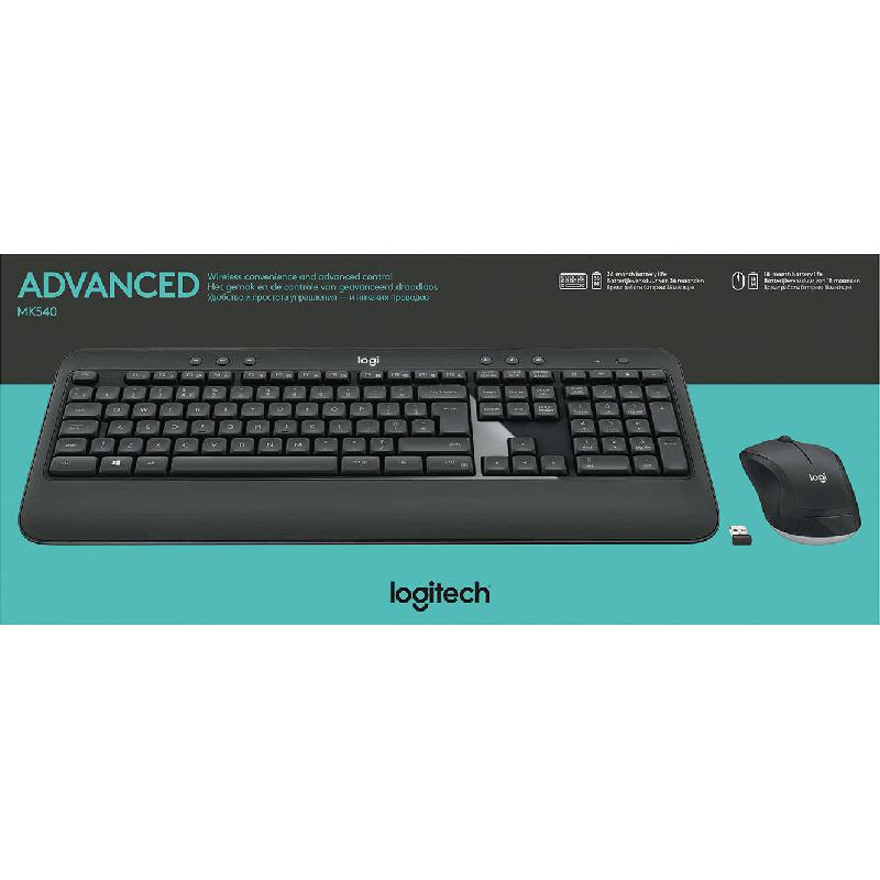 Logitech MK540 Advanced "Logi" Desktop (Keyboard and Mouse) Wireless (2.4 GHz RF) — view 4