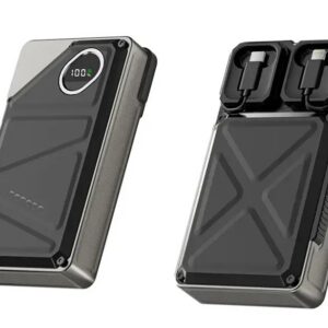 Porodo, 20000mAh Power Bank Built-In Type-C & Lightning