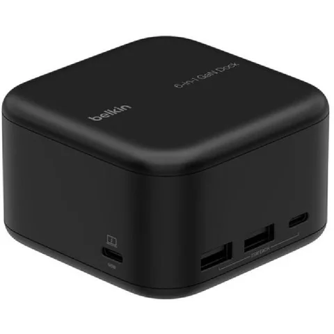 Belkin Connect USB-C 6-in-1 Multi-port Station 6 Port (HDMI 2.0/2X USB-A 3.2/2X USB-C (PD 3.0/3.2)/RJ-45)