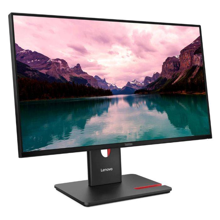 Lenovo Think Vision 23.8inch FHD 1920X1080 Monitor, Anti-glare, DP, HDMI, VGA, Tilt Adjustable, Black - 64A4MATXUK — view 2
