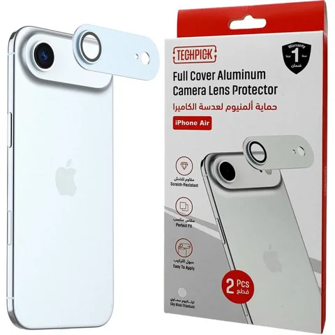 Techpick Full Coverage Aluminum Color-Matched Camera Protector (Full Frame) Smartphone Camera Accessory