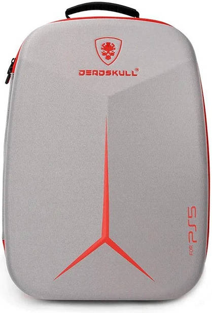 DeadSkull PS5 Carrying Backpack, Polyester & EPE Material, Canvas Shell, Dacron Lining, Shockproof, Dustproof, Gray,Blue, Purple, Black — view 2