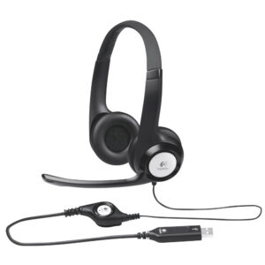 Logitech H390 On-Ear Headphones Wired Black