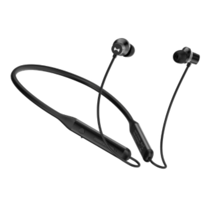 Hezire Hband AI Wireless Neckband Headset, Jet Black - HEZ-BTNBAI-750 — view 2