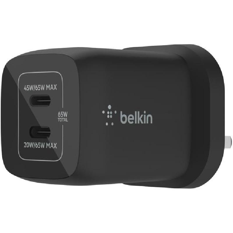 Belkin BoostCharge Pro Dual USB-C GaN Wall Charger with PPS 65W — view 2