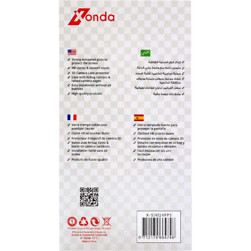 Xonda 4-in-1 Clear Case + Privacy Tempered Glass + Camera Lens + Anti-bacterial Spray Smartphone Case Bundle — view 3