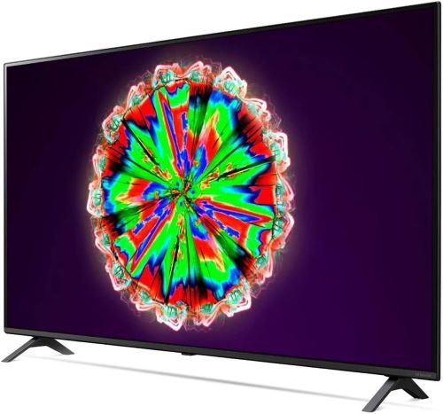 LG Nano Cell TV 65 Inch NANO80 Series Cinema Screen Design 4K Active HDR web OS Smart With Thinq AI Local Dimming, - 65NANO80VPA