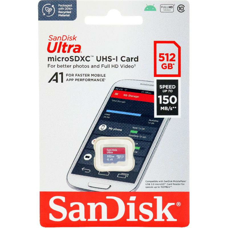 SanDisk Ultra UHS I MicroSDXC 512 GB