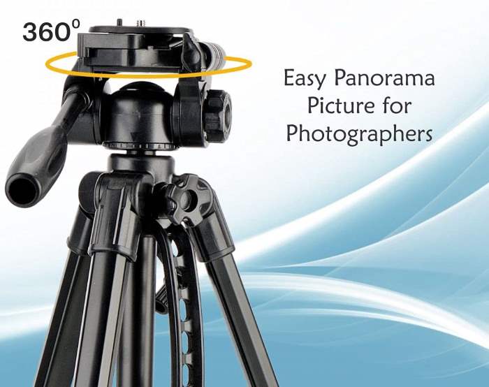 Kodak T211 Tripod for DSLR & Mobile, Camera Portable Lightweight Aluminum Tripod with 360 Degree Ball Head, Carry Bag Included, Black — view 2