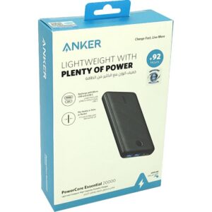 Anker PowerCore Essential Power Bank Charger PowerIQ 20000 mAh Dual USB
