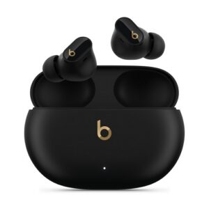 Beats Studio Buds +, True Wireless Noise Cancelling Earbuds- Black - Gold