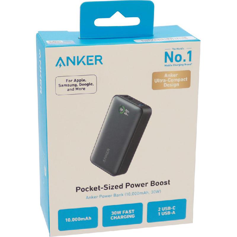 Anker 533 Power Bank Charger Fast Battery Charging 10000 mAh 3 USB (1X USB/2X USB-C) — view 2