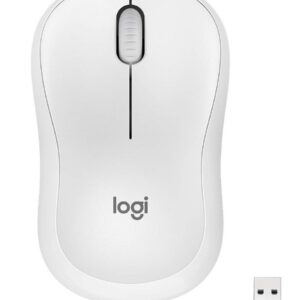 Logitech M221 Wireless Mouse, Silent Buttons, 2.4 GHz with USB Mini Receiver Offwhite