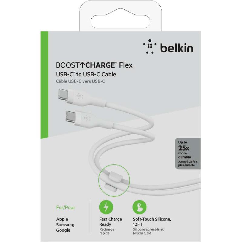 Belkin BoostCharge Flex USB-C to USB-C Sync & Charge Cable 3.00 m ( 9.84 ft ) — view 3