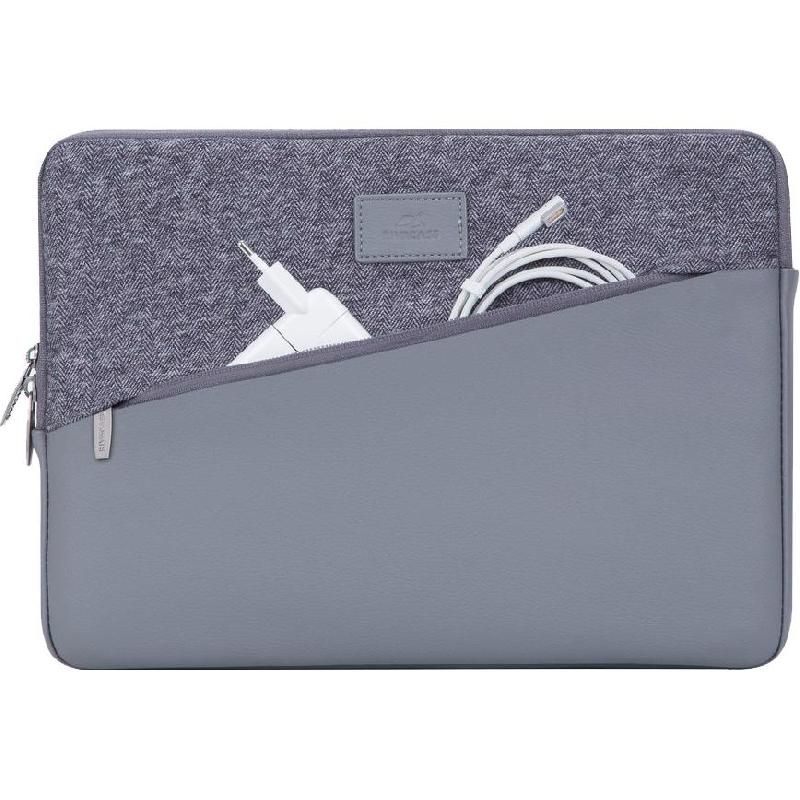 Rivacase Egmont MacBook Sleeve for 13.3" Screen Size Grey — view 2