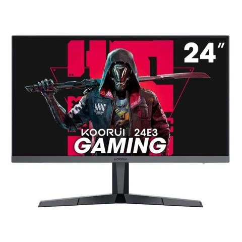 Koorui Gaming Monitor 24 inch IPS, Full HD1920 x 1080, Display 165Hz, HDMI, Adaptive Sync, Ultra Slim Frame, DisplayPort, Black – 24E3