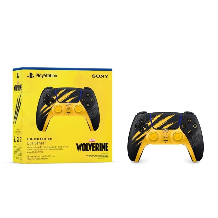 Sony PlayStation 5 Dualsense Wolverine Battle Yellow Limited Edition Wireless Controller — view 3