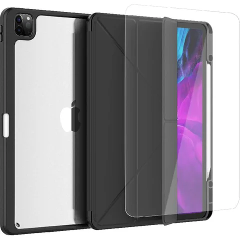 Techpick 2-in-1 Bundle Tablet Case with Screen Protector Black for iPad Pro 13 M4