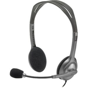 Logitech H110 On-Ear Headphones Wired Black/Silver