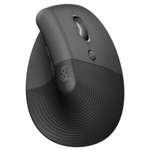 Logitech Lift Vertical Ergonomic Mouse, Wireless, Bluetooth or Logi Bolt USB Receiver