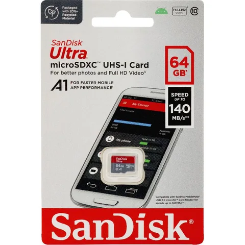 SanDisk Ultra UHS I MicroSDXC 64 GB