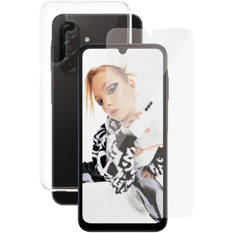 PanzerGlass 2-in-1 Protection CARE X-Ray Soft Clear Case + SAFE Tempered Glass Ultra Wide Fit Smartphone Case Bundle