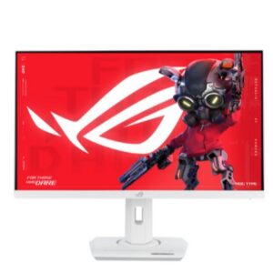 Asus ROG Strix XG27ACS-W 27inch QHD 2560x1440 Gaming Monitor, 1MS, 180Hz, Anti-glare, HDMI, DP, USB-C, Adjustable, White - 90LM09Q2-B011A0