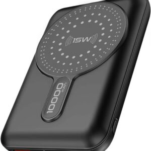 Promate Magnetic Wireless Powermag 10Pro Power Bank, Black - POWERMAG-10PRO.BLACK (UAE Delivery Only)