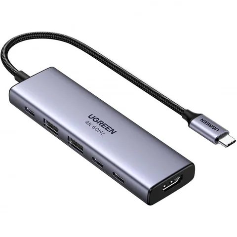 UGREEN CM511 Multi-port Hub 6 Port (HDMI/1X USB-C PD/2X USB-C/2X USB)