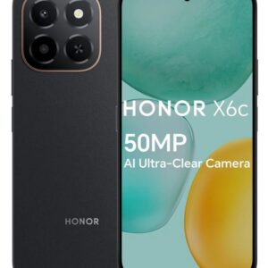 Honor X6c, 6GB, 128GB, 4G- Midnight Black
