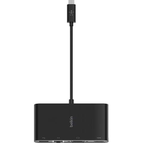 Belkin Multi-port Station 4 Port (USB-A/RJ-45/HD VGA/4K HDMI)