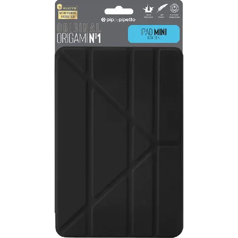 PIPETTO Origami Folio Tablet Case Black for iPad Mini 6