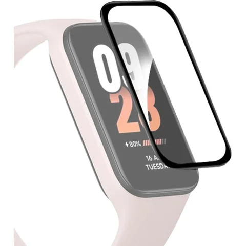 Just in Case Black Frame Soft TPU, Black Frame Smartwatch Screen Protector for Xiaomi Smart Band 9 Active